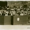 Theme Center - Trylon and Perisphere - Dedication - Official giving speech with Grover Whalen, Fiorello LaGuardia and others in attendance