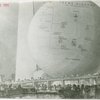Theme Center - Trylon and Perisphere - Sketch of Trylon and Perisphere with theme diagram