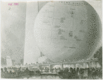 Theme Center - Trylon and Perisphere - Sketch of Trylon and Perisphere with theme diagram