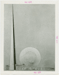 Theme Center - Trylon and Perisphere - Sketch of Trylon and Perisphere