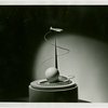 Theme Center - Trylon and Perisphere - Model of Trylon and Perisphere with airplane