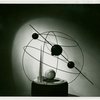 Theme Center - Trylon and Perisphere - Model of planets in orbit around Trylon and Perisphere
