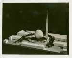 Theme Center - Trylon and Perisphere - Model of Trylon and Perisphere