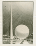 Theme Center - Trylon and Perisphere - Sketch