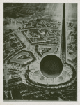 Theme Center - Trylon and Perisphere - Sketch