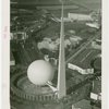 Theme Center - Trylon and Perisphere - Aerial view