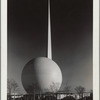 Theme Center - Trylon and Perisphere - View across lot