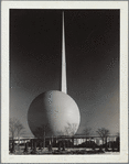 Theme Center - Trylon and Perisphere - View across lot