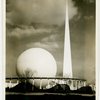 Theme Center - Trylon and Perisphere - View across lot