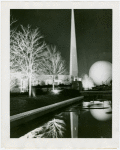 Theme Center - Trylon and Perisphere - At night