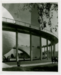 Theme Center - Trylon and Perisphere - Close-up of Helicline