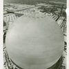 Theme Center - Trylon and Perisphere - Perisphere in snow