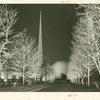 Theme Center - Trylon and Perisphere - At night