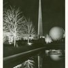 Theme Center - Trylon and Perisphere - At night