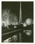 Theme Center - Trylon and Perisphere - At night