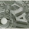 Theme Center - Trylon and Perisphere - Aerial view