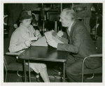 Ticket Sales - Gabriel Heatter selling ticket book to Mary Bentley