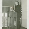 Town of Tomorrow - Lewis Brown speaking at meeting