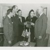Town of Tomorrow - Official giving man franchise award in House No. 1