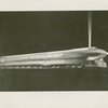 Transportation Building and Exhibit - Futuristic railroad locomotive sketch