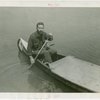 Transportation to Fair - Man in canoe