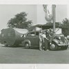 Transportation to Fair - Women with car and trailer