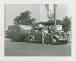 Transportation to Fair - Women with car and trailer