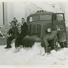 Trucks - Two women sitting on snowplow