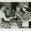 Turkey Participation - Two women sampling grape leaves