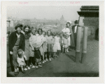 Twins - Fifield Family - With nurse on roof