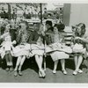 Typical American Family - Group of girls eating boxed lunches