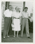 Typical American Family - Family outside house