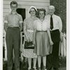 Typical American Family - Family outside house