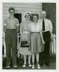 Typical American Family - Family outside house