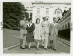 Typical American Family - Burdin family walking with Claude Pepper