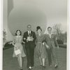 Typical American Family - Burdin family walking in front of Trylon and Perisphere