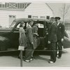 Typical American Family - Burdin family getting into chauffeured car