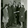 Typical American Family - Casto family receiving lease from Harvey Gibson