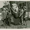 Typical American Family - Coleman family raising Louisiana flag with Harvey Gibson