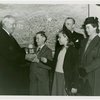 Typical American Family - Ebert family children receiving signed baseball and charm bracelet from Harvey Gibson