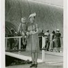 Typical American Family - Mrs. Lewis with son on railing
