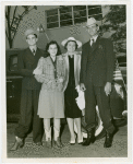 Typical American Family - Leathers family in front of car