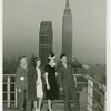 Typical American Family - Moushey family parents with Burdin family children on roof of New Yorker Hotel