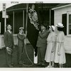 Typical American Family - Pleasants family raising Pennsylvania flag