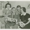 Typical American Family - Spielman family reading Family Circle