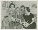 Typical American Family - Spielman family reading Family Circle
