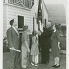 Typical American Family - Sparks family raising Ohio flag with Harvey Gibson