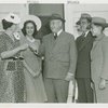 Typical American Family - Williams family receiving key from Harvey Gibson