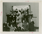 Underwood Elliott Fisher Co. - Group posing with giant typewriter