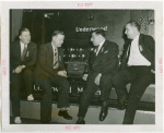 Underwood Elliott Fisher Co. - Employees posing with giant typewriter